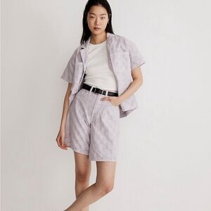 Madewell Bermuda Shorts in Checkerboard Jacquard